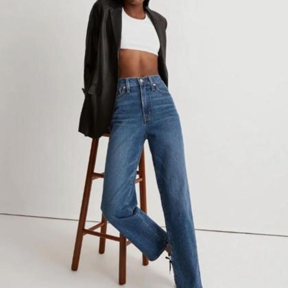 Madewell Women's Blue and Navy Jeans